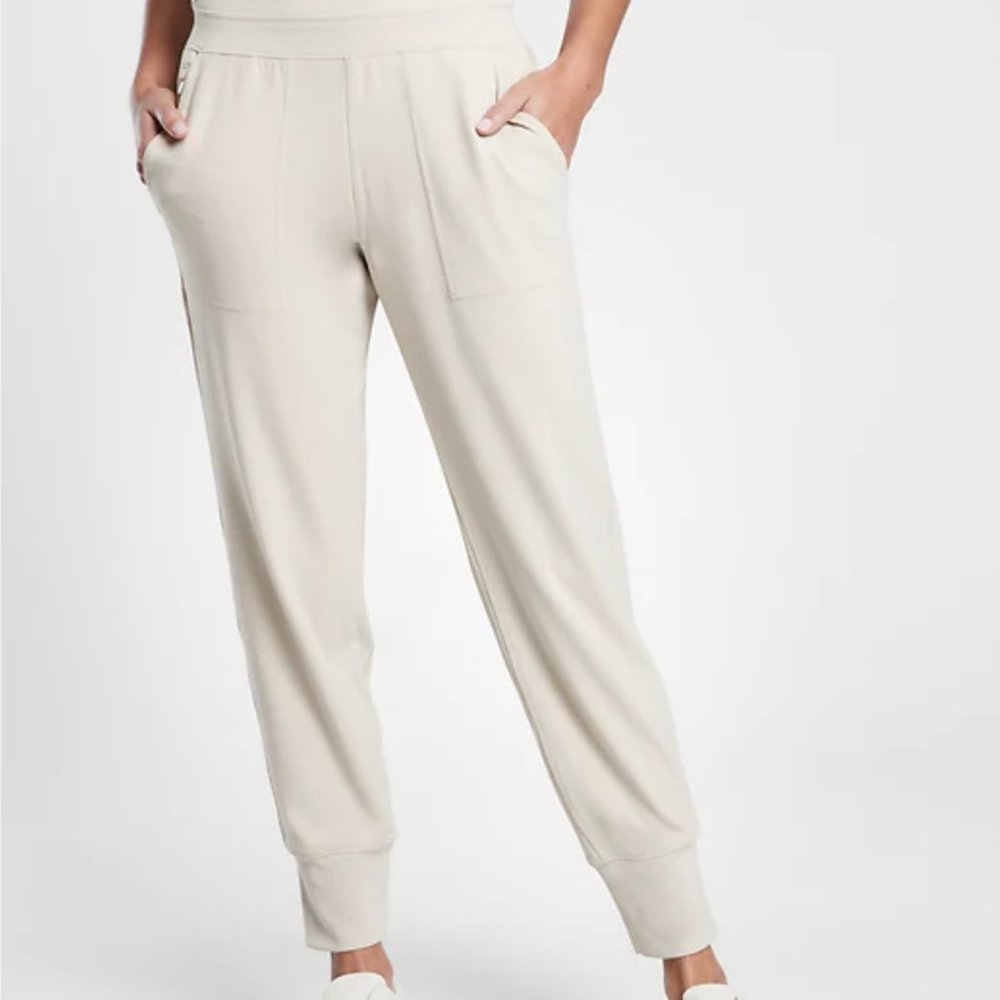 Athleta Venice Jogger Abalone Gray Large Petite New With Tags